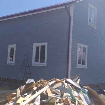 Фото готовых работ - Каркасный дом 8х9 м