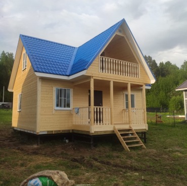 Фото готовых работ - Каркасный дом 6х8 м., с мансардой