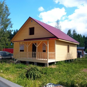 Фото готовых работ - Каркасный дом 8,5х8,5 м., с мансардой