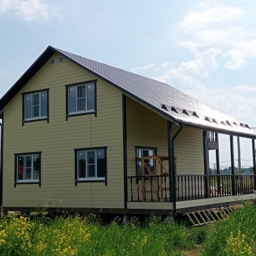 Фото готовых работ - Каркасный дом 9х9 м