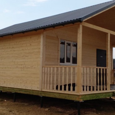 Фото готовых работ - Каркасный дом 6х8 м.