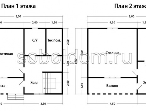 Фото готовых работ - Каркасный дом 6х8 м (К-154)