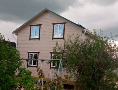 Фото готовых работ - Дом из профилированного бруса 7х8 м + терраса 2,5х7 м