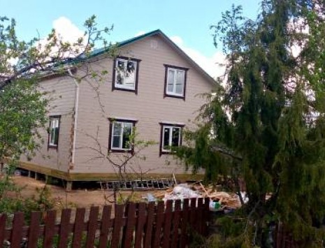 Фото готовых работ - Дом из профилированного бруса 7х8 м + терраса 2,5х7 м