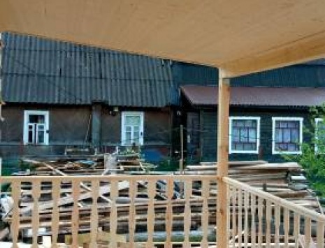 Фото готовых работ - Дом из профилированного бруса 7х8 м + терраса 2,5х7 м