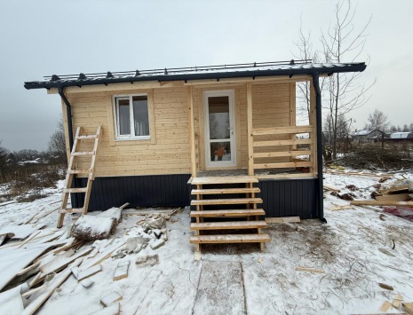 Фото готовых работ - Каркасная баня 6х6 м.