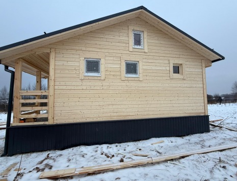 Фото готовых работ - Каркасная баня 6х6 м.