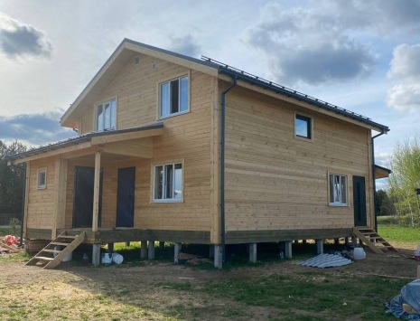 Фото готовых работ - Дом из профилированного бруса камерной сушки 8х10 м.