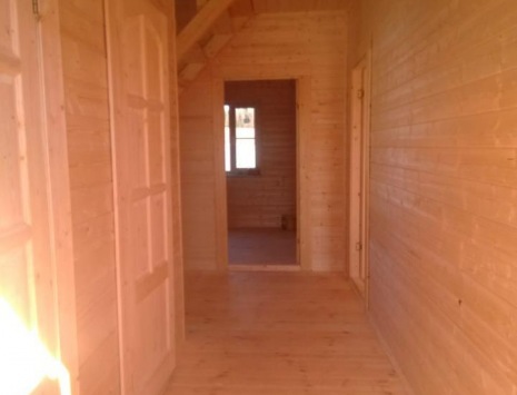 Фото готовых работ - Каркасно-щитовой дом 8х8 м. + терраса 2,5х8 м.