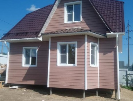 Фото готовых работ - Каркасный дом 8х8 м. (Проект К-9)