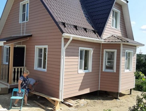 Фото готовых работ - Каркасный дом 8х8 м. (Проект К-9)
