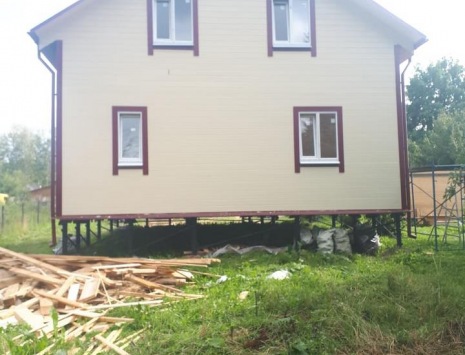 Фото готовых работ - Каркасно-щитовой дом 8х10 м.
