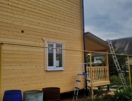 Фото готовых работ - Каркасный дом "Под ключ" 8х9 м. + терраса 2,5х8 м.