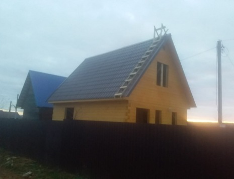 Фото готовых работ - Дом из проф. бруса камерной сушки 5х7 м.