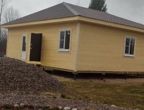 Фото готовых работ - Каркасно-щитовой дом 10х10 м.