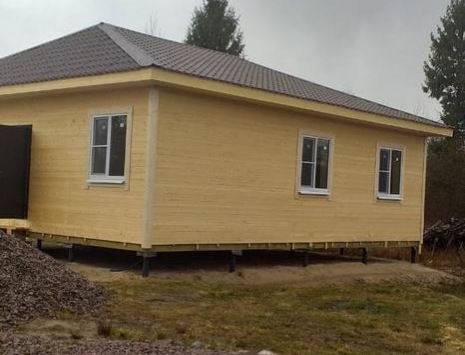 Фото готовых работ - Каркасно-щитовой дом 10х10 м.