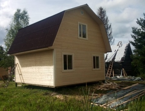 Фото готовых работ - Каркасно-щитовой дом 6х6 м. (К-5)