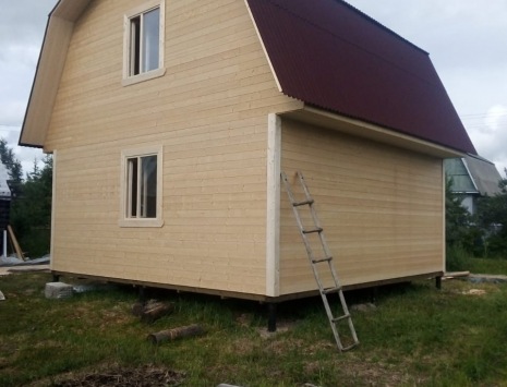 Фото готовых работ - Каркасно-щитовой дом 6х6 м. (К-5)