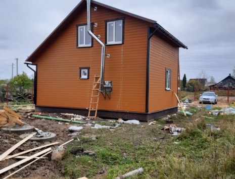 Фото готовых работ - Каркасно-щитовой дом 6х8 м. (К-12)