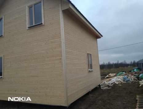 Фото готовых работ - Каркасно-щитовой дом 6.0 х 8.0 м (К-12)