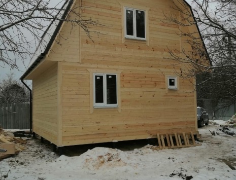 Фото готовых работ - Дом из проф.бруса камерной сушки 6х6 м.