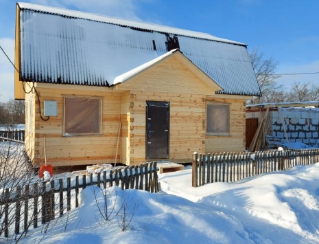 Фото готовых работ - Дом 7х9 м. из бруса камерной сушки