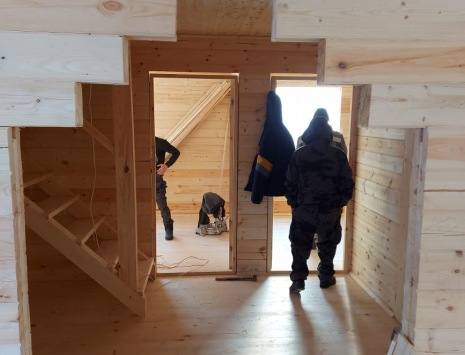 Фото готовых работ - Дом 7х9 м. из бруса камерной сушки