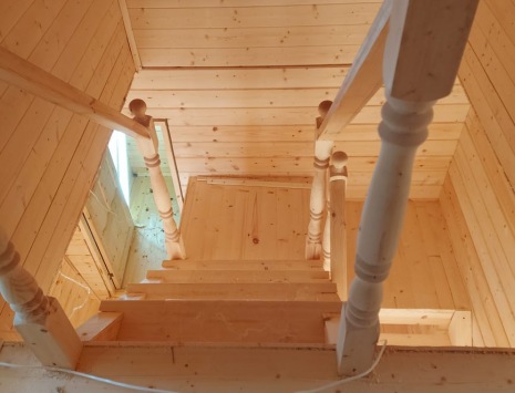 Фото готовых работ - Дом 7х9 м. из бруса камерной сушки