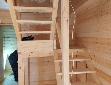 Фото готовых работ - Дом 7х9 м. из бруса камерной сушки