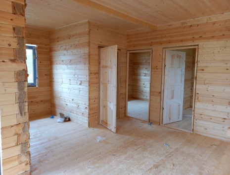 Фото готовых работ - Дом 6×8 м. из проф. бруса камерной сушки