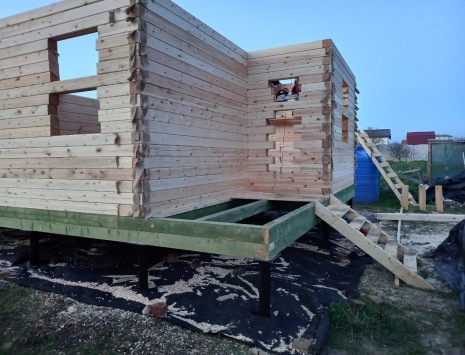 Фото готовых работ - Дом 6×8 м. из проф. бруса камерной сушки
