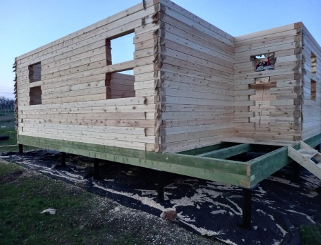 Фото готовых работ - Дом 6×8 м. из проф. бруса камерной сушки