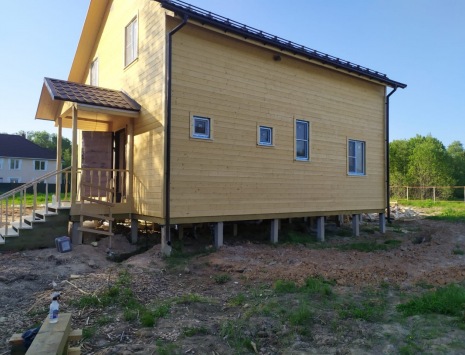 Фото готовых работ - Каркасный дом 8х9 м.