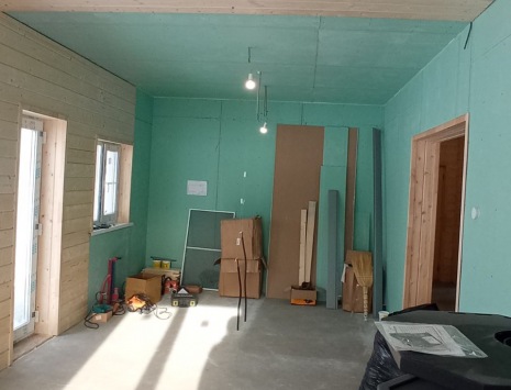 Фото готовых работ - Каркасный дом 12х9 м.