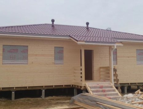 Фото готовых работ - Каркасный дом 13х9 м.