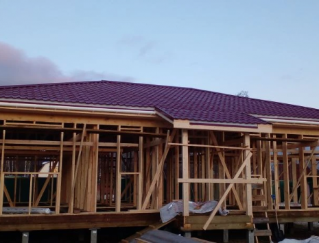 Фото готовых работ - Каркасный дом 13х9 м.