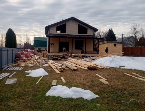 Фото готовых работ - Каркасный дом 12х8,5 м