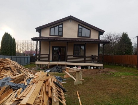 Фото готовых работ - Каркасный дом 12х8,5 м