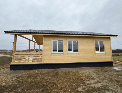 Фото готовых работ - Каркасный дом 11х8 м.