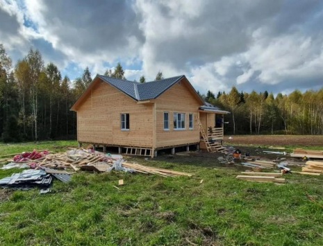 Фото готовых работ - Каркасный дом 9,5х11 м.