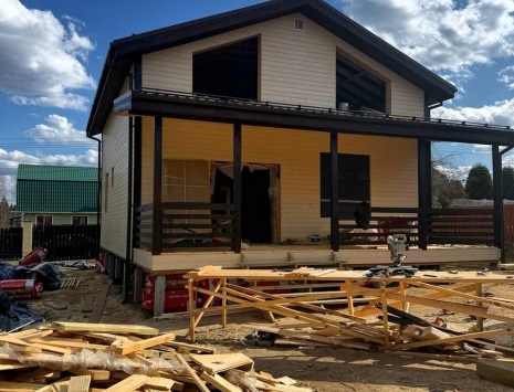 Фото готовых работ - Каркасный дом 12х8,5 м