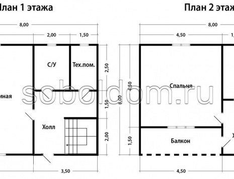 Фото готовых работ - Каркасный дом 6х8 м