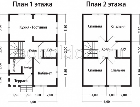 Фото готовых работ - Каркасный дом 6х9 м (К-219)