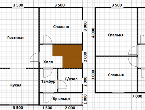 Фото готовых работ - Каркасный дом 7х8 м. + терраса 2,5х8 м.