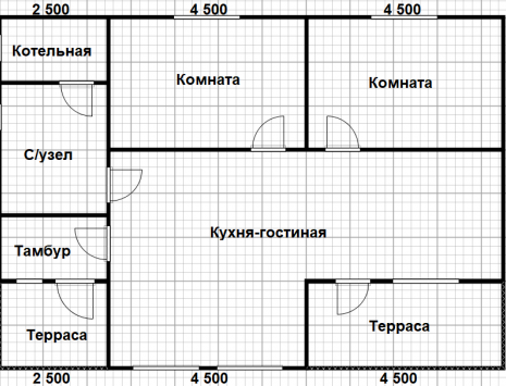 Фото готовых работ - Каркасный дом 11,5х8 м