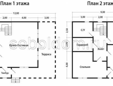 Фото готовых работ - Каркасный дом 12х8,5 м (К-162)