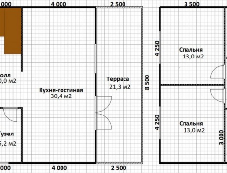 Фото готовых работ - Каркасный дом 12х8,5 м