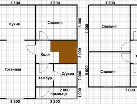 Фото готовых работ - Каркасный дом 8,0 х 9,5 м