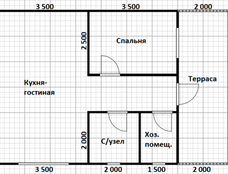 Фото готовых работ - Каркасный дом 6х9 м.