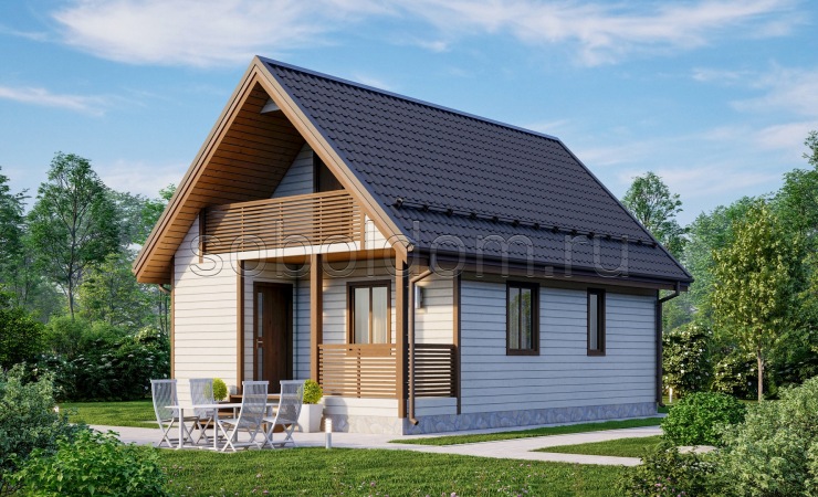 Баня из бруса Б-29, 9x6 м.